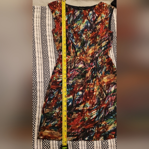 Multicolor Abstract Print Women's Dress - Picture 6 of 8